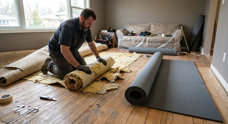 Carpet Underlay Replacement in Olathe, KS