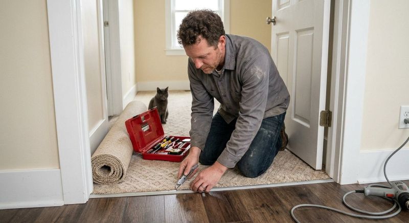 Doorway Carpet Repair in Overland Park, KS