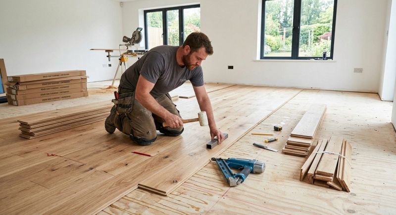 White Oak Floor Installation in Manassas, VA